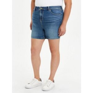 NWT Torrid 26 Midfit Midi Short Super Soft Eco Medium Wash